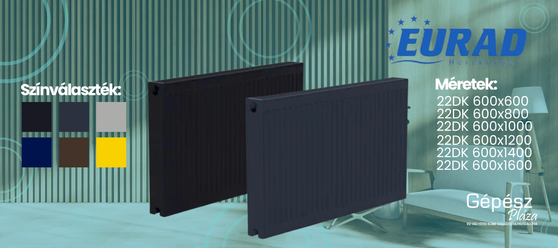 Lapradiátorok széles kínálata a GépészPlázán!