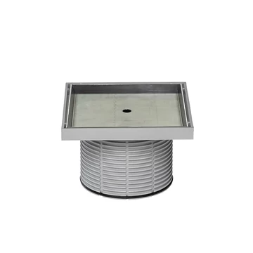 Styron magas padlórács 15x15, burkolható, szürke (STY-505-B-SZ)