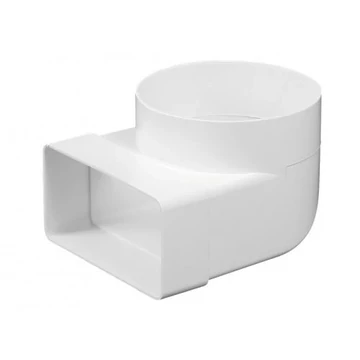 Átalakító könyök, 60x120 mm / 100-as kerek (AERO.KP120-23)