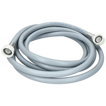 Mosógép bekötőcső, pipás kivitel, 4 m hosszúságban