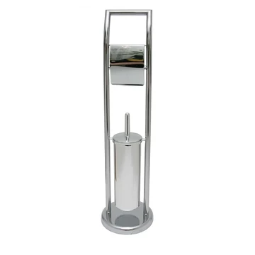 AWD Álló WC-papír és kefetartó, króm (02071981)