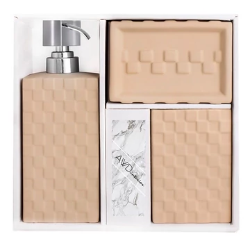 AWD MUSE Fürdőszobai kiegészítő szett, bézs (02191500)