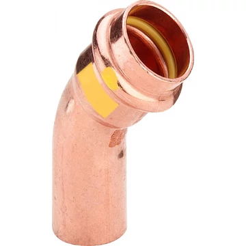 35 mm-es vörösréz KB 45 fokos press ív (gázüzemre)