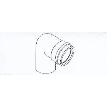 Almeva Könyök idom, 90°, natúr (ANSB98)