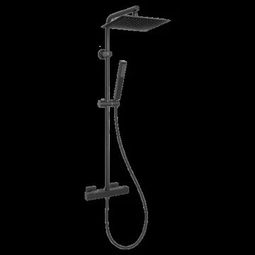 Invena Svart Black Termosztatikus zuhanyrendszer, matt fekete kivitel (AU-85-004-X)
