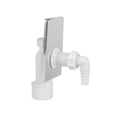 Styron fali mosógépcsatlakozó króm előlap (STY-510-K-L)