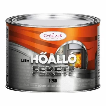 Hőálló festék kandallókhoz és csövekhez, fekete, 0,5 l