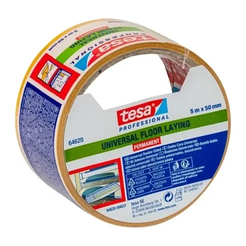 Tesa 64620 Kétoldalú ragasztószalag, 50 mm x 5 m