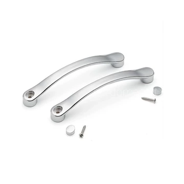 Fogantyú zuhanykabinhoz, króm, 2 furatos, 14 cm csavartávolság, 4 db/csomag (AF-140)