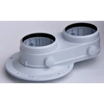 Heizer Indító idom 80/80 mm, kondenzációs osztott rendszerhez