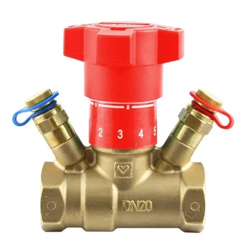 Herz Strömax-GN beszabályozó szelep, 3/4", belső-belső menet + mérőcsonk (1421772)