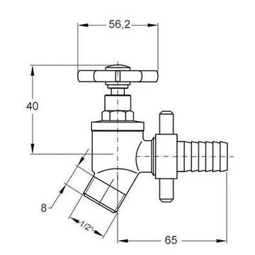 Mofém Kerti locsolószelep, 1/2" (111-0001-00)