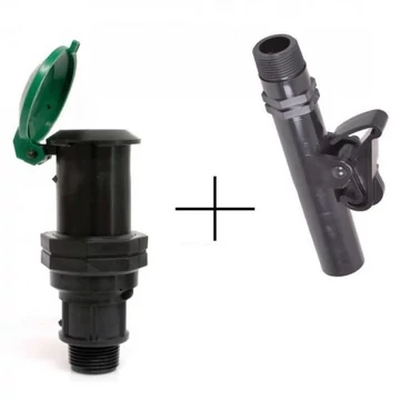 Nelson vízkonnektor, 3/4", kulcs nélkül (07510010)