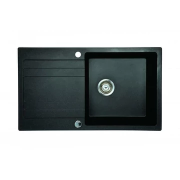 Riva 1C1E gránit mosogató, 860 x 500 mm, Titánszürke (ZYV-D 113)