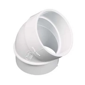 Központi porszívó PVC könyök, 2", 45° KB
