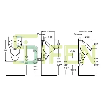 Rami-3902 felső bekötésű vizelde