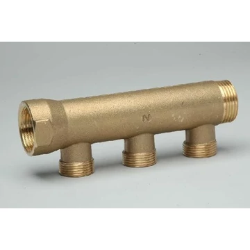 Németh sárgaréz osztó, 1" - 3/4", 3-as (III.), adapteres