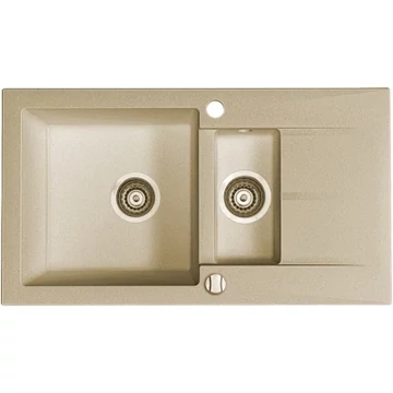 Rontti Gránit mosogató, 1 medence + csepptálca, tópszürke (470113026)