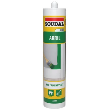 Soudal fehér akril tömítő (154565)