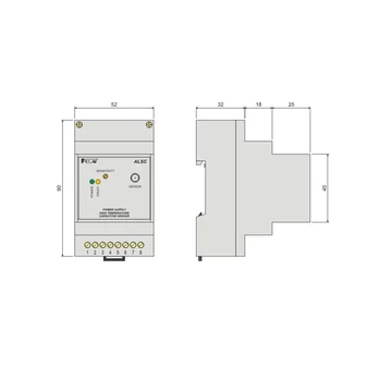 Kapacitív szintérzékelő elektronika, 24 Vac (BPSO2ACT)