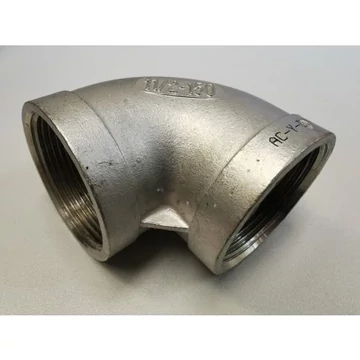 Inox Könyökidom, 6/4", belső-belső menetes