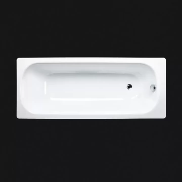 Zománcozott lemezkád, 160 x 70 cm, fehér