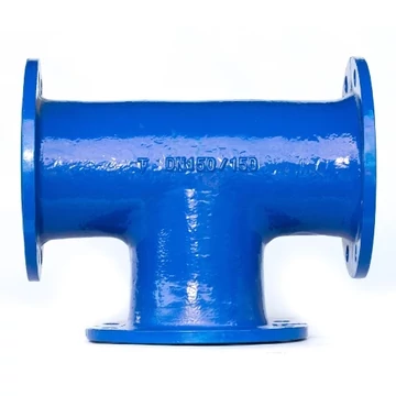 Hawle öntvény peremes T-idom, NA80/80