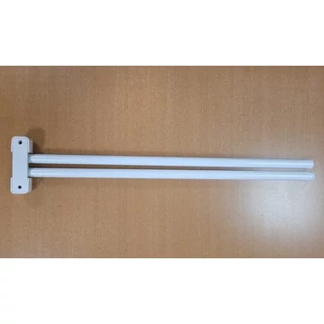 Szeko 2 ágú fehér törölközőtartó (000106)