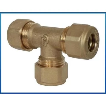 Roppantógyűrűs T-idom szolár rendszerhez, 22x22x22 mm (22T)