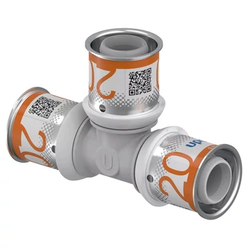 Uponor 20–20–20 mm-es egál T-idom (1039945)