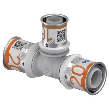 Uponor S-Press 20–16–20 mm-es szűkített T-idom (1039950)