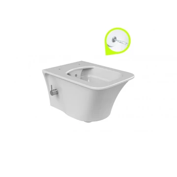 IBIZA fali WC integrált bidé funkcióval, szögletes, perem nélküli (018900-D)