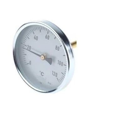 Wika hőmérő, 10 cm-es hüvely, 0–120 °C, 63 mm átmérő (00001012)