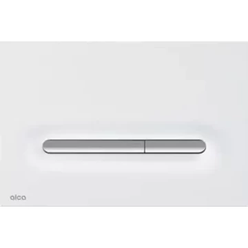 Alcaplast Nyomólap, fehér-króm, szögletes (M1876-1)