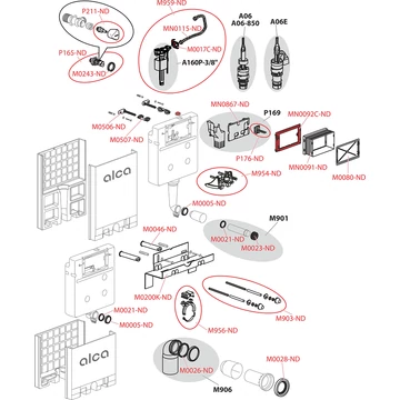 Alcaplast Alkatrész AM100 tartályhoz (M0506-ND)