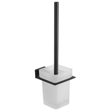 Aqualine Apolló WC-kefe tartó, matt fekete (1416-08B)