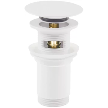 Deante Click-Clack mosdó leeresztő szelep, univerzális, fehér (NHC A10U)