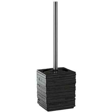 Sapho Quadrotto WC-kefe tartó, fekete (QU3314)