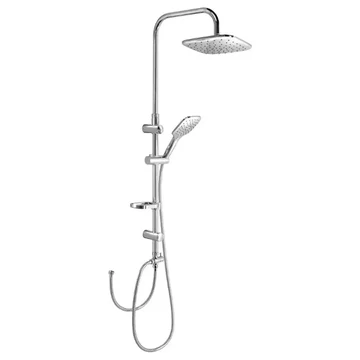 Aqualine Kera Zuhanyszett (kézizuhany + gégecső + tartó), króm (SL430)