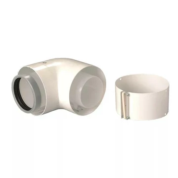 Saunier Duval Pps/Alu 90°-os könyök 80/125 (0020257023)