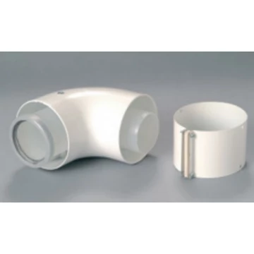 Saunier Duval Könyök idom 90°-os, 60/100, Alu-alu (85092D)