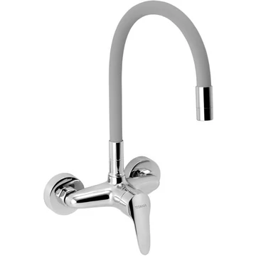 Ferro fali mosogató csaptelep, flexibilis, szürke (94480,0S)