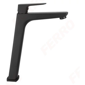 Ferro Vitto magasított mosdó csaptelep, fekete (BVI2LVLBL)