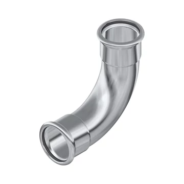 FixTrend Inox press 90°-os könyök, 76 mm, belső-belső (BB) (F03876)