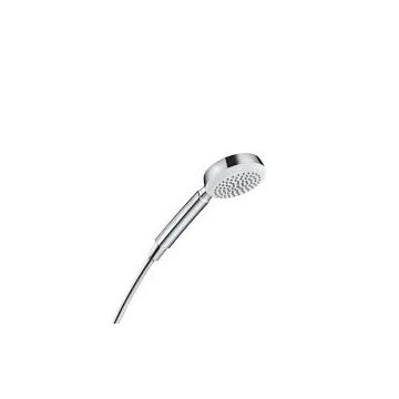 Hansgrohe Crometta 100 1jet zuhanyfej, Fehér/Króm, 10cm (26825400)