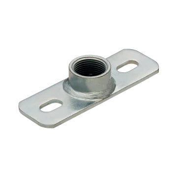 MÜPRO Alaplap 2 erősített karmantyúval, 1/2", horganyzott (112807)