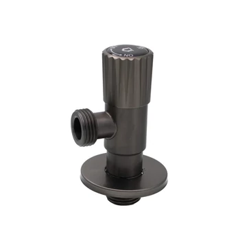 Ermetiq INOX kerámia betétes sarokszelep, matt szürke, 1/2" x 3/8" (IEL-CD1238G)