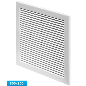 Fixrács rovarhálóval, 300x300 mm, csonk nélkül (AERO.TRU10)