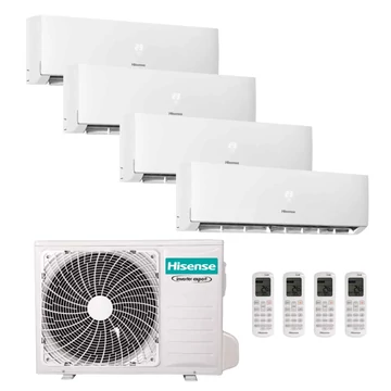 Hisense Multi-split klíma szett 10 kW 5AMW105U4RQC kültéri egység + 4db DJ35LE0EG beltéri egység