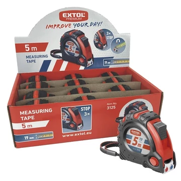 Mérőszalag gumirozott 5méteres, MAD.3125